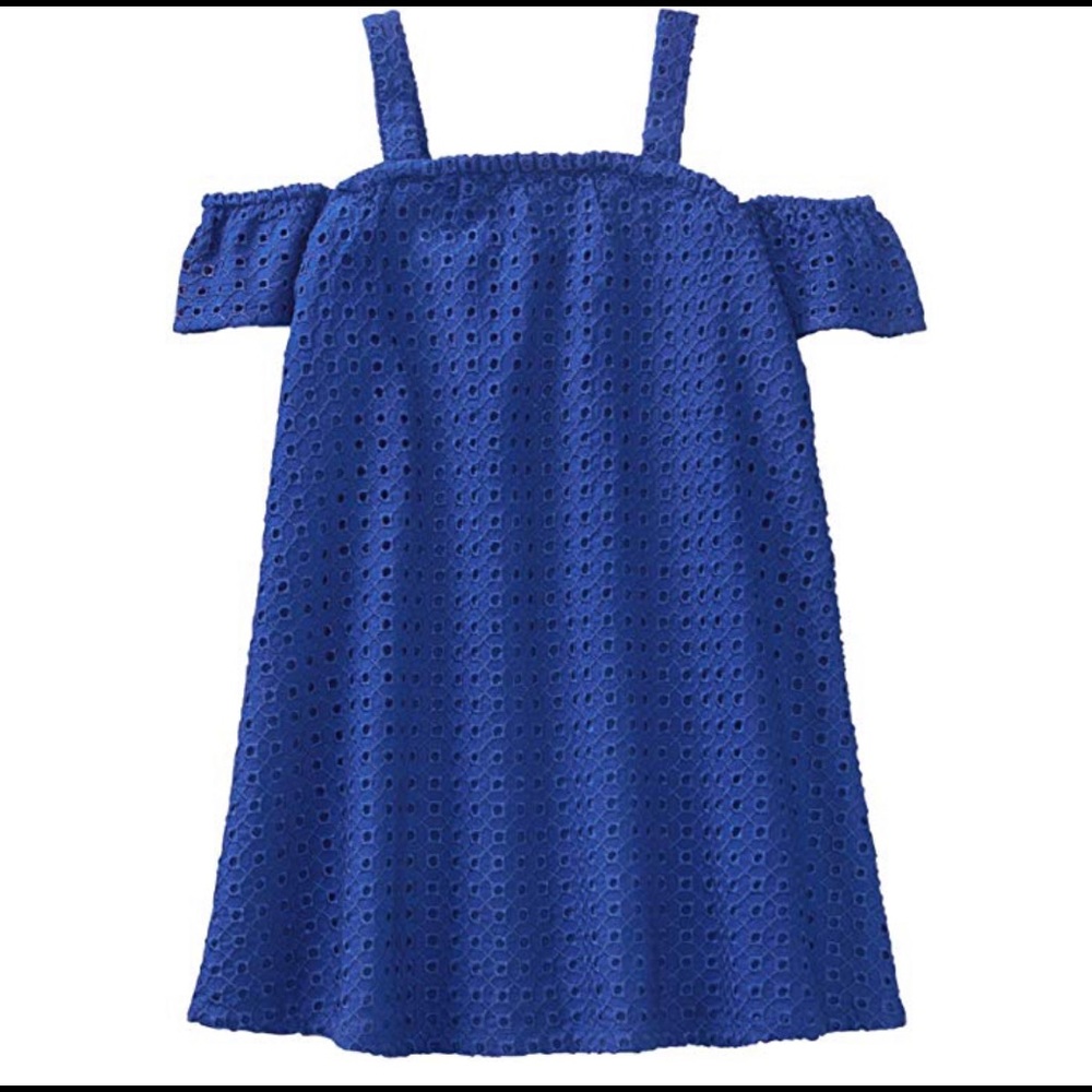 Gymboree blue eyelet dress 4t NWT